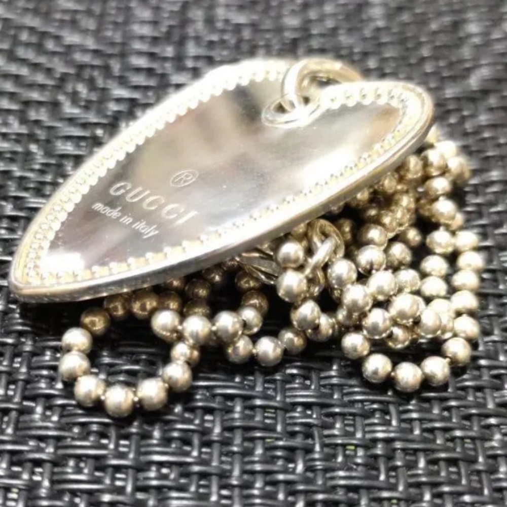 Gucci 925 Sterling Silver Luxury Necklace Stunning 😍 - Picture 4 of 5